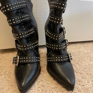 Steve Madden Comet Buckle Booties 7.5